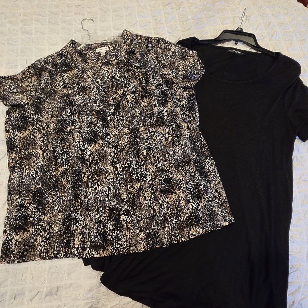 Batch of 2 Women’s Tops – Both Size 2X – Monnuro + Croft & Barrow
